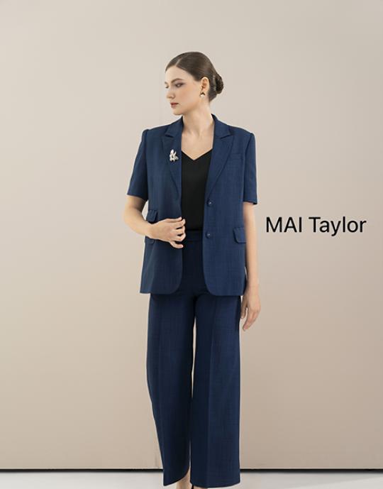 Set vest navy tay ngắn – Phong cách doanh nhân đẳng cấp MAI Taylor