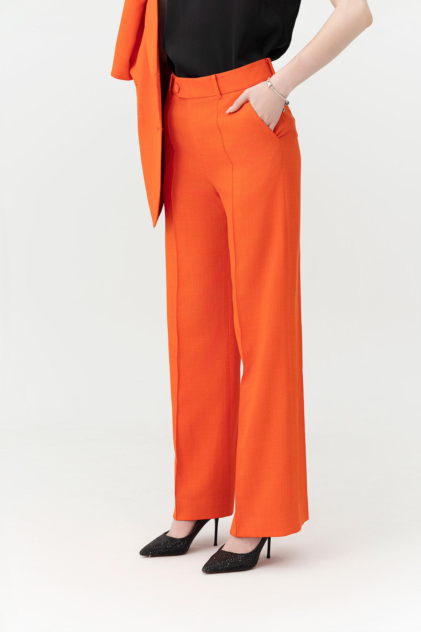 Bộ Suit Tay Ngắn Màu Cam