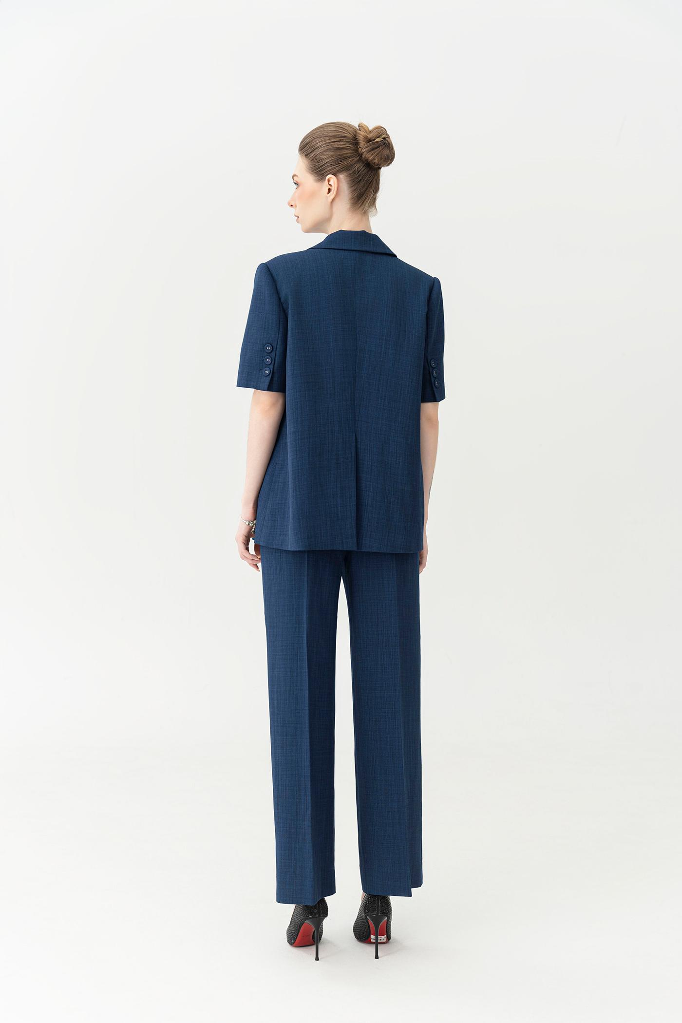 Bộ Suit Tay Ngắn Xanh Navy